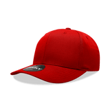 Decky 6 Panel Mid Profile Structured Cotton Blend Cap | Decky 6022 Cardinal Standard