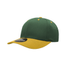 Decky 6 Panel Mid Profile Structured Cotton Blend Cap | Decky 6022 Forest/Gold Standard