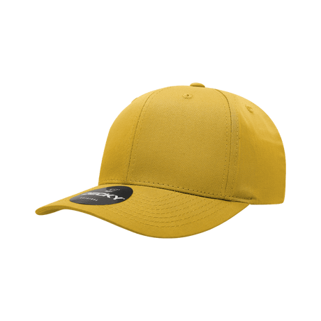 Decky 6 Panel Mid Profile Structured Cotton Blend Cap | Decky 6022 Gold Standard