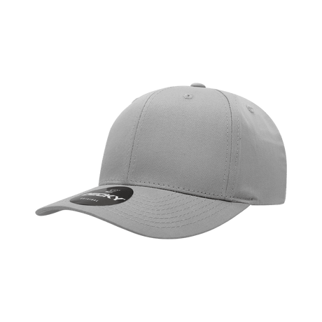 Decky 6 Panel Mid Profile Structured Cotton Blend Cap | Decky 6022 Grey Standard