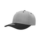 Decky 6 Panel Mid Profile Structured Cotton Blend Cap | Decky 6022 Grey/Black Standard
