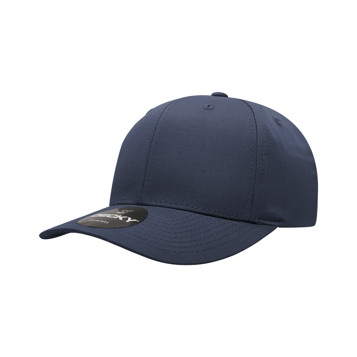 Decky 6 Panel Mid Profile Structured Cotton Blend Cap | Decky 6022 Navy Standard