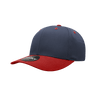 Decky 6 Panel Mid Profile Structured Cotton Blend Cap | Decky 6022 Navy/Gold Standard