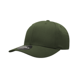 Decky 6 Panel Mid Profile Structured Cotton Blend Cap | Decky 6022 Olive Standard