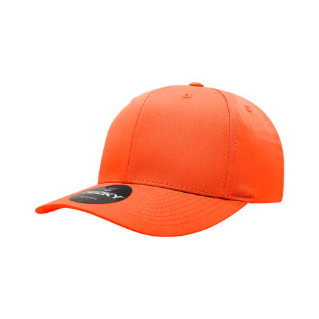 Decky 6 Panel Mid Profile Structured Cotton Blend Cap | Decky 6022 Orange Standard