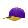 Decky 6 Panel Mid Profile Structured Cotton Blend Cap | Decky 6022 Purple/Gold Standard