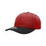 Decky 6 Panel Mid Profile Structured Cotton Blend Cap | Decky 6022 Red/Black Standard
