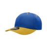 Decky 6 Panel Mid Profile Structured Cotton Blend Cap | Decky 6022 Royal/Gold Standard