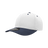 Decky 6 Panel Mid Profile Structured Cotton Blend Cap | Decky 6022 Wht/Nvy Standard