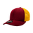 Decky 6 Panel Mid Profile Structured Cotton Trucker | Decky 4006 Cardinal/Gold OSFM