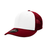 Decky 6 Panel Mid Profile Structured Cotton Trucker | Decky 4006 Cardinal/White/Cardinal OSFM