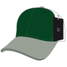 Decky 6 Panel Mid Profile Structured Cotton Trucker | Decky 4006 HeatherGrey/Forest/White OSFM