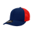 Decky 6 Panel Mid Profile Structured Cotton Trucker | Decky 4006 Navy /Red OSFM
