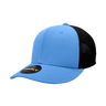 Decky 6 Panel Mid Profile Structured Cotton Trucker | Decky 4006 Sky/Black OSFM