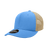 Decky 6 Panel Mid Profile Structured Cotton Trucker | Decky 4006 Sky/Khaki OSFM