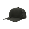 Decky 6 Panel Mid Profile Structured Perforated Performance Cap | Decky 6227 Black Black Hats