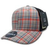 Decky 6 Panel Mid Profile Structured Plaid Trucker | Decky 6018 6018 - 102 OSFM