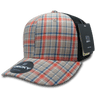Decky 6 Panel Mid Profile Structured Plaid Trucker | Decky 6018 6018 - 102 OSFM