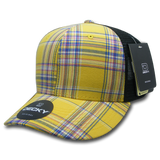 Decky 6 Panel Mid Profile Structured Plaid Trucker | Decky 6018 6018 - 103 OSFM