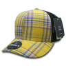 Decky 6 Panel Mid Profile Structured Plaid Trucker | Decky 6018 6018 - 103 OSFM