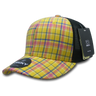Decky 6 Panel Mid Profile Structured Plaid Trucker | Decky 6018 6018 - 105 OSFM