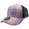 Decky 6 Panel Mid Profile Structured Plaid Trucker | Decky 6018 6018 - 107 OSFM