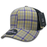 Decky 6 Panel Mid Profile Structured Plaid Trucker | Decky 6018 6018 - 111 OSFM
