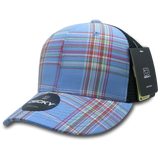 Decky 6 Panel Mid Profile Structured Plaid Trucker | Decky 6018 6018 - 112 OSFM
