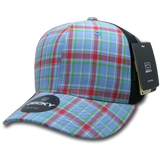 Decky 6 Panel Mid Profile Structured Plaid Trucker | Decky 6018 6018 - 113 OSFM