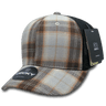 Decky 6 Panel Mid Profile Structured Plaid Trucker | Decky 6018 6018 - 116 OSFM