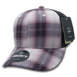 Decky 6 Panel Mid Profile Structured Plaid Trucker | Decky 6018 6018 - 118 OSFM