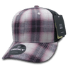 Decky 6 Panel Mid Profile Structured Plaid Trucker | Decky 6018 6018 - 118 OSFM