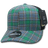 Decky 6 Panel Mid Profile Structured Plaid Trucker | Decky 6018 6018 - 127 OSFM