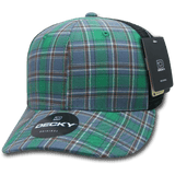 Decky 6 Panel Mid Profile Structured Plaid Trucker | Decky 6018 6018 - 127 OSFM