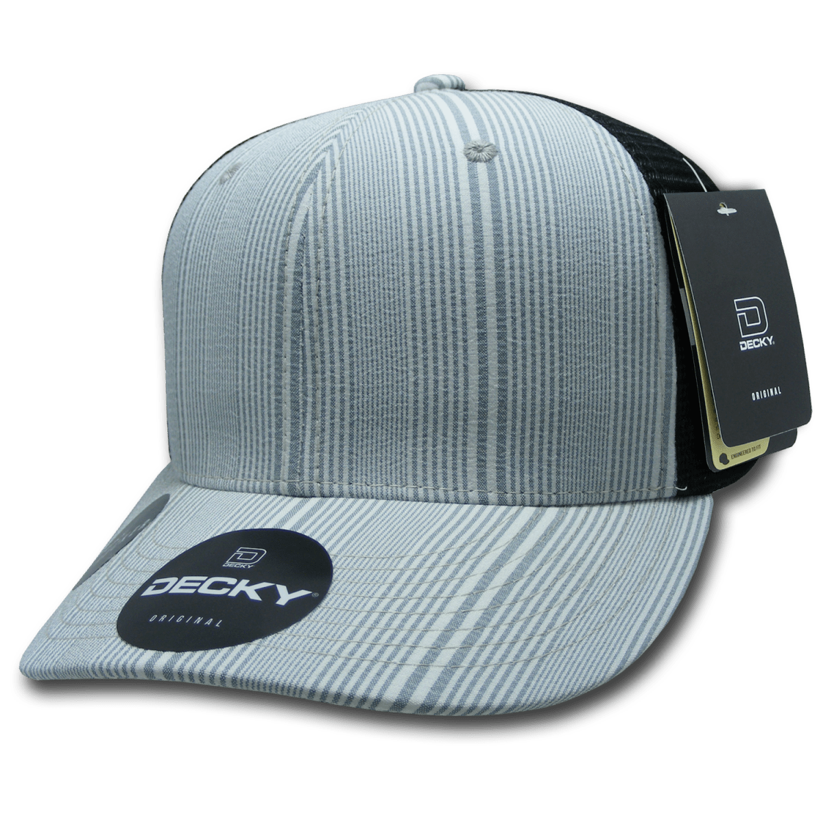 Decky 6 Panel Mid Profile Structured Plaid Trucker | Decky 6018 6018 - 131 OSFM