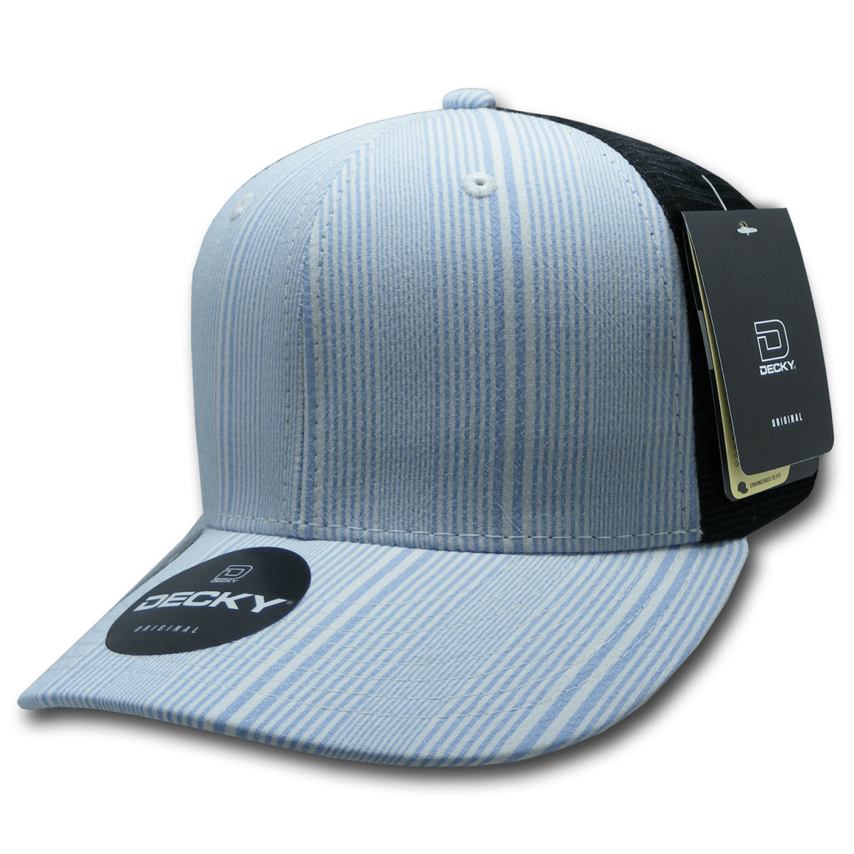 Decky 6 Panel Mid Profile Structured Plaid Trucker | Decky 6018 6018 - 133 OSFM