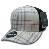 Decky 6 Panel Mid Profile Structured Plaid Trucker | Decky 6018 6018 - 134 OSFM