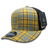 Decky 6 Panel Mid Profile Structured Plaid Trucker | Decky 6018 6018 - 136 OSFM
