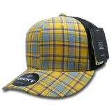 Decky 6 Panel Mid Profile Structured Plaid Trucker | Decky 6018 6018 - 136 OSFM