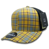 Decky 6 Panel Mid Profile Structured Plaid Trucker | Decky 6018 6018 - 136 OSFM