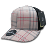 Decky 6 Panel Mid Profile Structured Plaid Trucker | Decky 6018 6018 - 138 OSFM