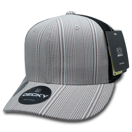 Decky 6 Panel Mid Profile Structured Plaid Trucker | Decky 6018 6018 - 141 OSFM