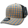 Decky 6 Panel Mid Profile Structured Plaid Trucker | Decky 6018 6018 - 149 OSFM