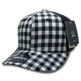 Decky 6 Panel Mid Profile Structured Plaid Trucker | Decky 6018 6018 - 151 OSFM