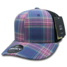 Decky 6 Panel Mid Profile Structured Plaid Trucker | Decky 6018 6018 - 170 OSFM