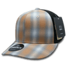 Decky 6 Panel Mid Profile Structured Plaid Trucker | Decky 6018 6018 - 171 OSFM
