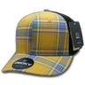 Decky 6 Panel Mid Profile Structured Plaid Trucker | Decky 6018 6018 - 173 OSFM