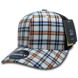 Decky 6 Panel Mid Profile Structured Plaid Trucker | Decky 6018 6018 - 177 OSFM