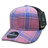Decky 6 Panel Mid Profile Structured Plaid Trucker | Decky 6018 6018 - 178 OSFM