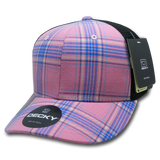 Decky 6 Panel Mid Profile Structured Plaid Trucker | Decky 6018 6018 - 178 OSFM